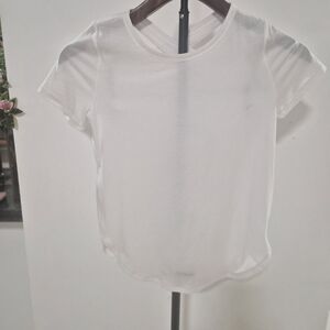 Ivivva White Short Sleeve Cross-Back Tee